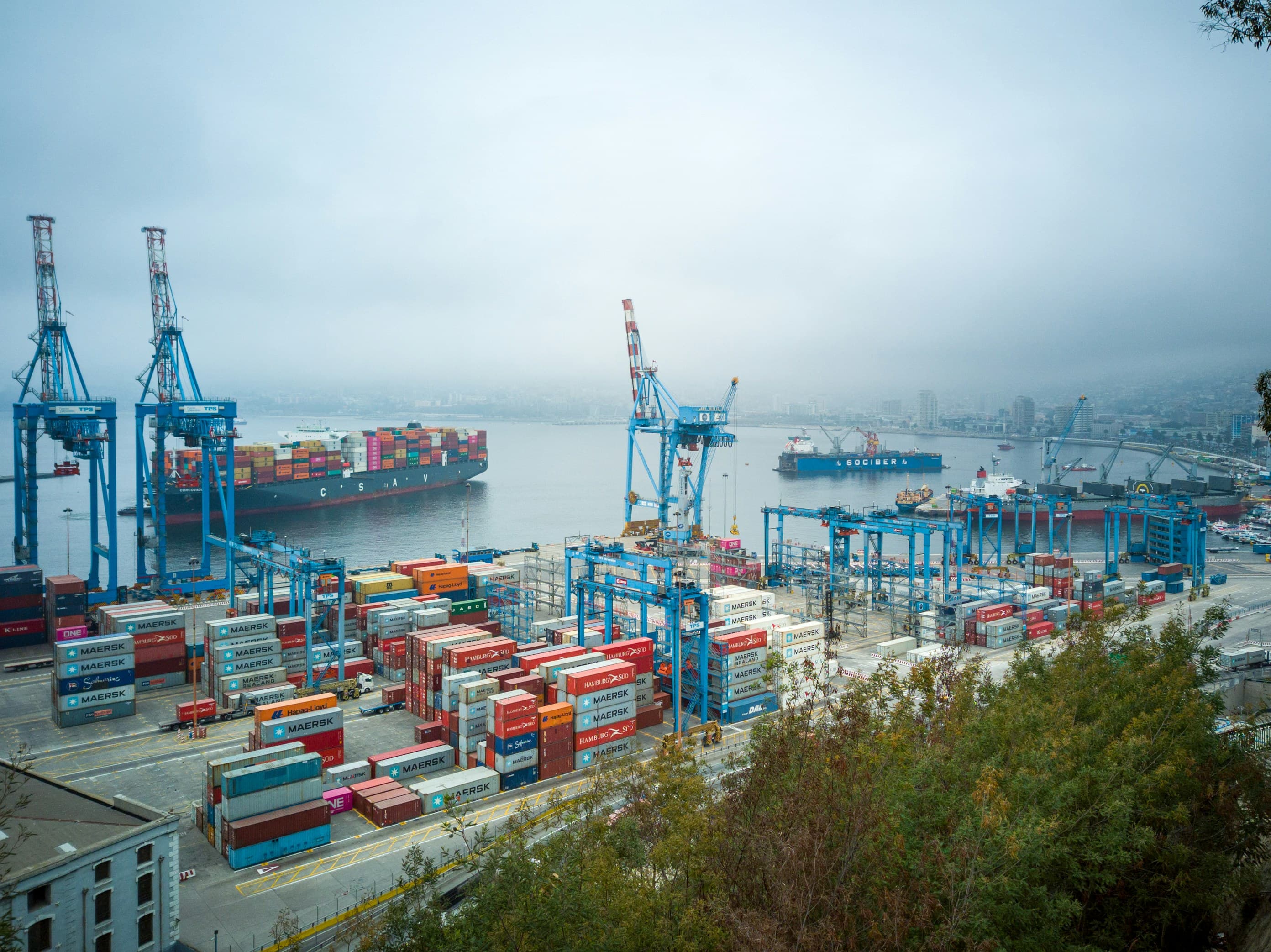Shipping crates and cargo